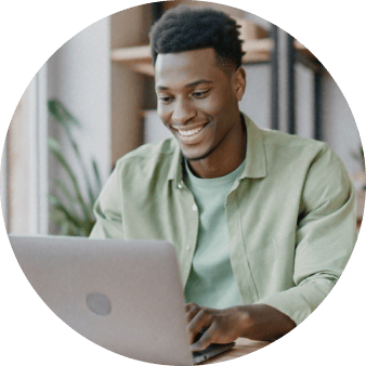 Designer reviewing templates